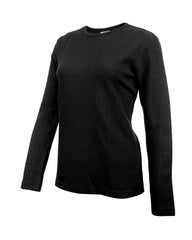 Women's Cotton Long Sleeve T-Shirt with Crew Neck – Classic Fit