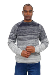 Men’s Textured Knit Sweater Modern Casual Long Sleeve