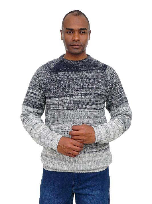 Men’s Textured Knit Sweater Modern Casual Long Sleeve