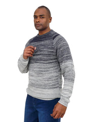 Men’s Textured Knit Sweater Modern Casual Long Sleeve