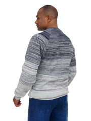 Men’s Textured Knit Sweater Modern Casual Long Sleeve