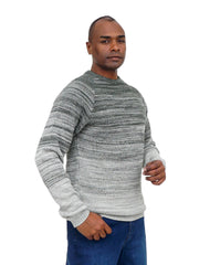 Men’s Textured Knit Sweater Modern Casual Long Sleeve