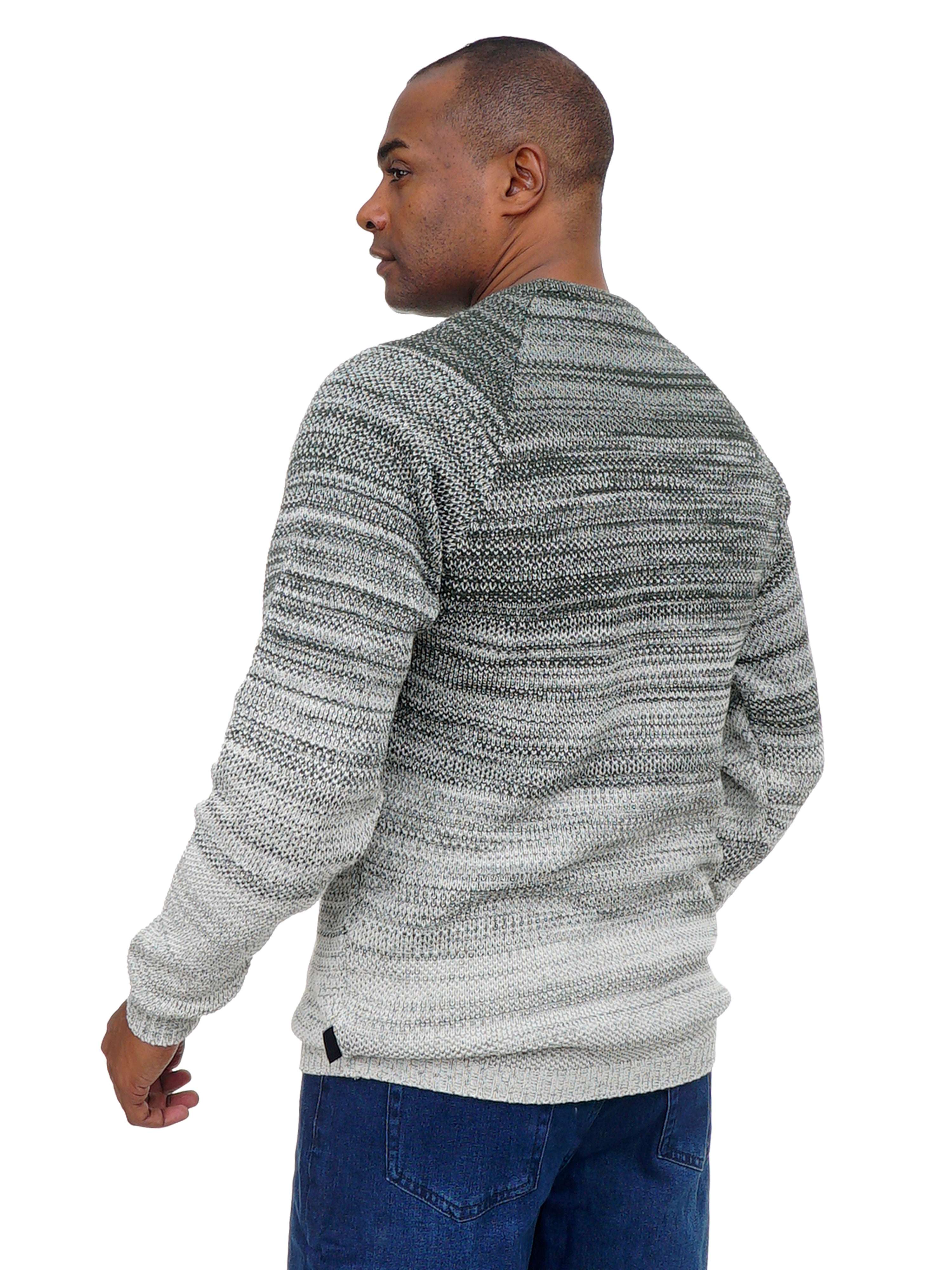 Men’s Textured Knit Sweater Modern Casual Long Sleeve