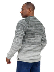 Men’s Textured Knit Sweater Modern Casual Long Sleeve