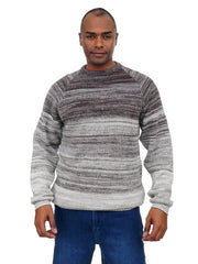 Men’s Textured Knit Sweater Modern Casual Long Sleeve