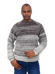 Men’s Textured Knit Sweater Modern Casual Long Sleeve