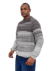 Men’s Textured Knit Sweater Modern Casual Long Sleeve