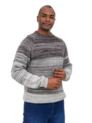 Men’s Textured Knit Sweater Modern Casual Long Sleeve