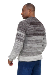 Men’s Textured Knit Sweater Modern Casual Long Sleeve