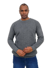 Men’s Classic Knit Sweater Crew Neck Soft & Comfortable Fit