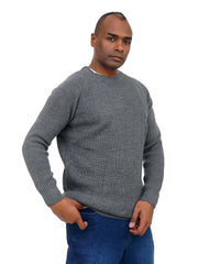 Men’s Classic Knit Sweater Crew Neck Soft & Comfortable Fit