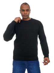 Men’s Classic Knit Sweater Crew Neck Soft & Comfortable Fit