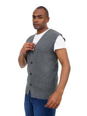 Men’s Classic Knit Vest Button Front Soft & Stylish Fit