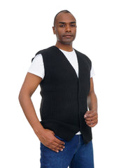 Men’s Classic Knit Vest Button Front Soft & Stylish Fit
