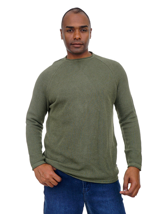 Men’s Knit Sweater Crew Neck Soft & Comfortable Fit