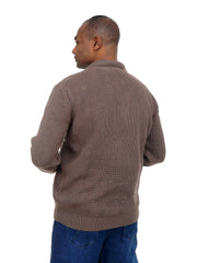 Men’s Polo Collar Knit Sweater Long Sleeve Soft & Comfortable Fit