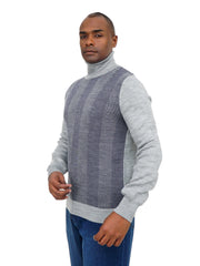 Men’s Turtleneck Knit Sweater Long Sleeve Smart Casual Style