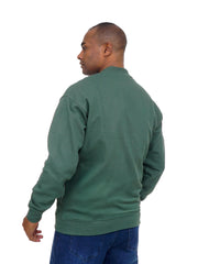 Men’s Zip-Up Bomber Jacket Long Sleeve Ribbed Collar Casual Street Style