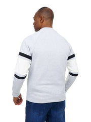 Men’s Casual Sweatshirt with Logo Print Round Neck Long Sleeves