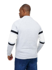 Men’s Casual Sweatshirt with Logo Print Round Neck Long Sleeves