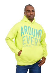Men’s Printed Sweatshirt Hoodie with Hooded Neck and Front Kangaroo Pocket