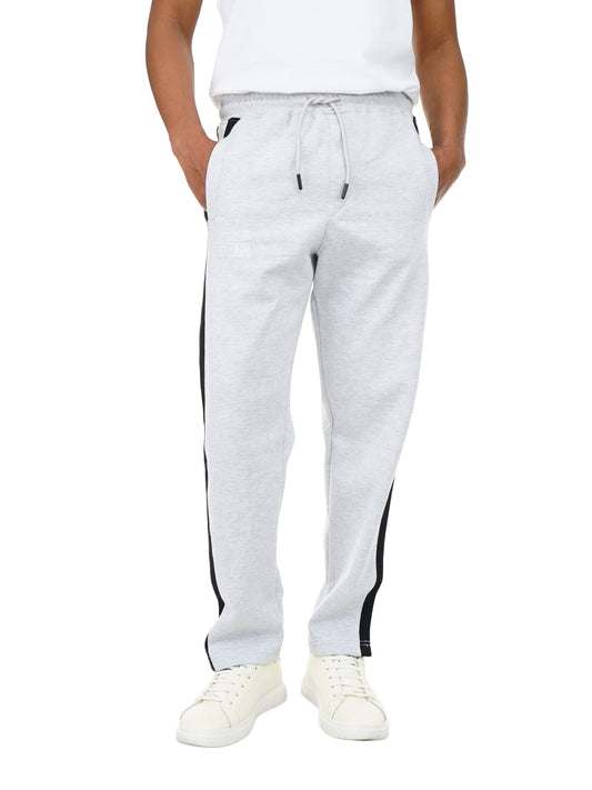 Men’s Cotton Jogger Pants with Side Stripes and Drawstring Waist
