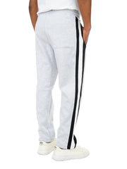 Men’s Cotton Jogger Pants with Side Stripes and Drawstring Waist