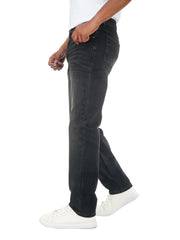 Men’s Wide Leg Mid-Rise Denim Jeans – Casual Streetwear Style