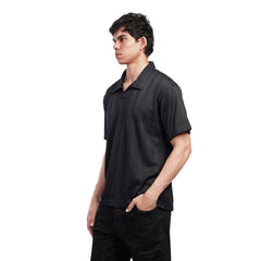 Men’s Textured Polo Shirt – Slim Fit Casual Summer Tee