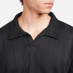 Men’s Textured Polo Shirt – Slim Fit Casual Summer Tee
