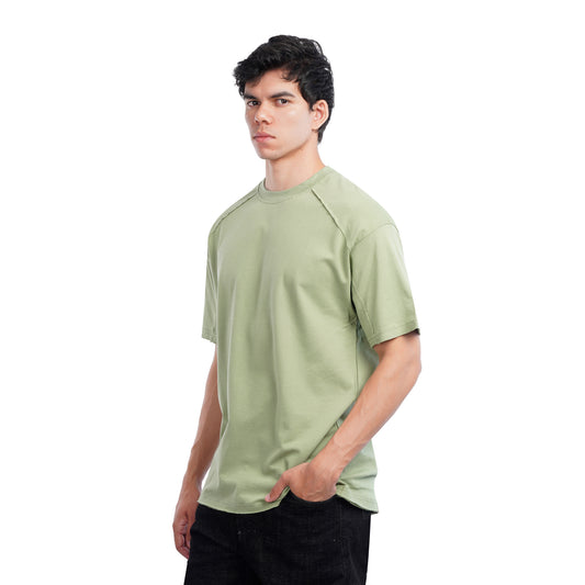 Men's Oversized T-Shirt Casual Half Sleeve Crew Neck Tee
