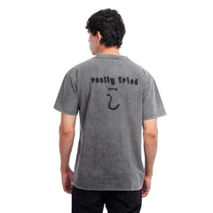 Men’s Washed Oversized T-Shirt – Casual Graphic Streetwear Tee
