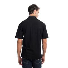 Men’s Textured Short Sleeve Button-Up Shirt – Casual Summer Over shirt