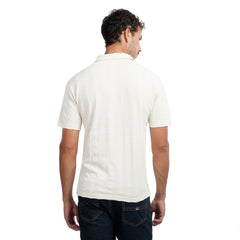 Men’s Textured Polo Shirt – Slim Fit Casual Summer Tee