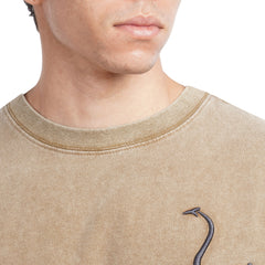 Men’s Washed Oversized T-Shirt – Casual Graphic Streetwear Tee