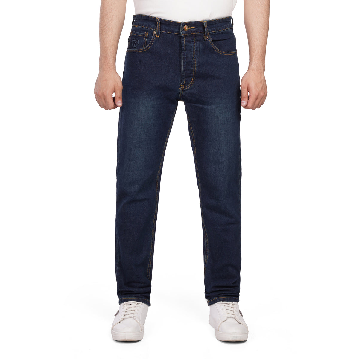 Men’s Denim Jeans – Slim Straight Fit Casual Stretch Pants