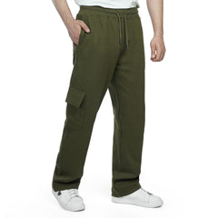 Men’s Cargo Sweatpants – Relaxed Fit Drawstring Jogger Pants with Utility Pocket