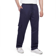 Men’s Cargo Sweatpants – Relaxed Fit Drawstring Jogger Pants with Utility Pocket