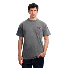 Men’s Washed T-Shirt – Casual Oversized Pocket Tee