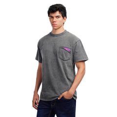 Men’s Washed T-Shirt – Casual Oversized Pocket Tee