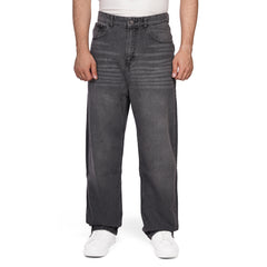 Men's Wide Leg Jeans – Relaxed Fit Stretch Denim Pants with 5 Pockets