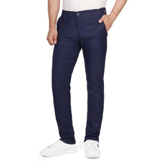 Men's Slim Fit Chino Pants – Stretch Cotton Twill Casual Trousers with Side Pockets