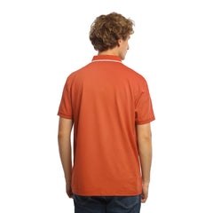 Men’s Polo T-Shirt with Contrast Collar – Casual Half Sleeve Polo
