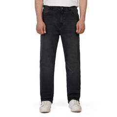Men’s Straight Fit Jeans – Washed Casual Denim Pants