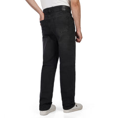 Men’s Straight Fit Jeans – Washed Casual Denim Pants