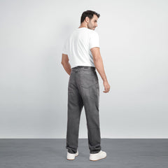 Men's Wide Leg Jeans – Relaxed Fit Stretch Denim Pants with 5 Pockets