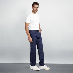 Men's Regular Fit Denim Jeans – Classic Straight Leg Casual Pants