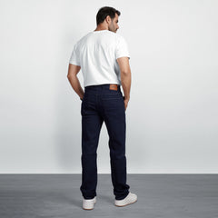 Men's Regular Fit Denim Jeans – Classic Straight Leg Casual Pants