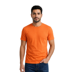 Men’s Classic Round Neck T-Shirt Short Sleeve Soft Cotton