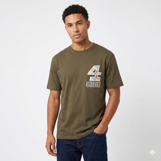 Men’s Oversized Graphic T-Shirt – Casual Cotton Tee with Printed Design